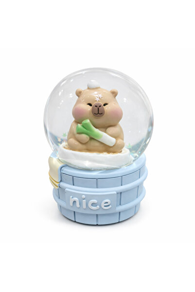 GÜÇLÜ Capybara figürlü kar küresi orta boy (istediğiniz ürünü soru cevap kısm...