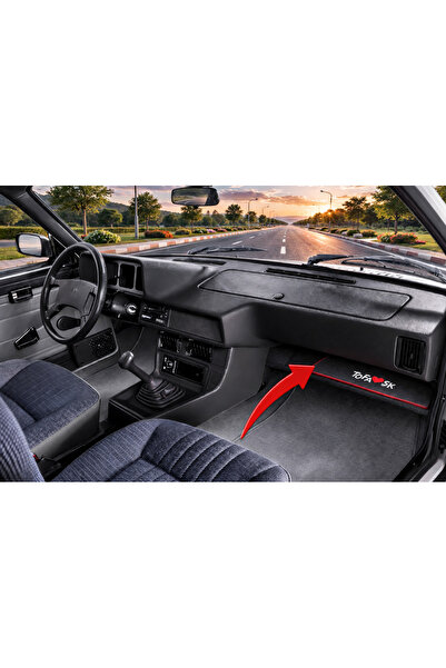 ulustekstil Tofaş Şahin Doğan Kartal Torpido Alt Sehpa Koruma Halısı | Nakışl...