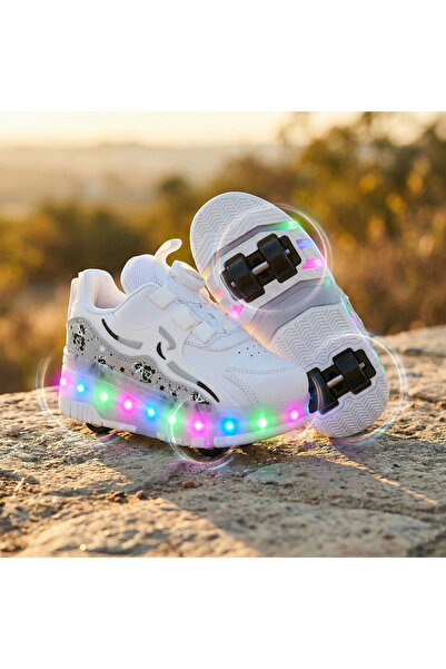 ROCKY Tekerlekli Paten Ayakkabı - Beyaz