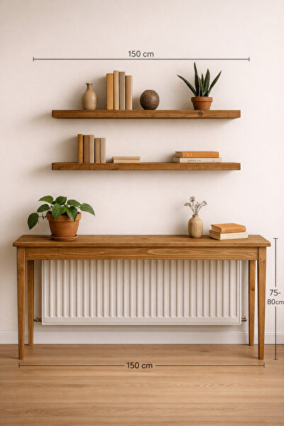 Woodymoda Ahşap Dresuar Petek Üstü 2'li Raf Çalışma Masa Mutfak Düzenleyici 1...