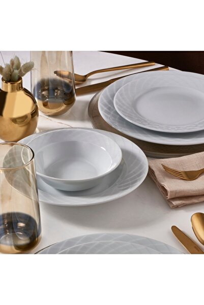 Güral Porselen Alfa 24 Parça 6 Kişilik Yemek Takımı