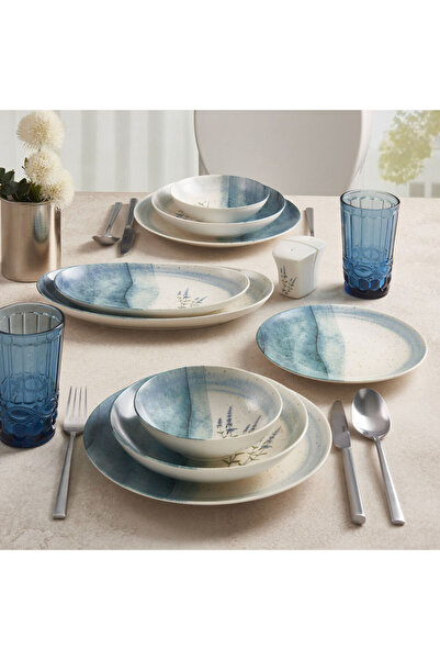 Güral Porselen Camelia 30 Parça 6 Kişilik Mat Bone Yemek Takımı - 2984