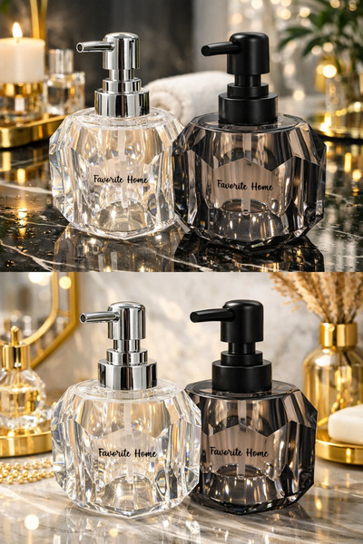 Hesaplı Shop Sıvı Sabunluk Akrilik Lux Banyo Mutfak Düzenleyici Şeffaf