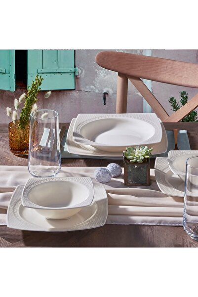 Güral Porselen Bonenjoy 24 Parça 6 Kişilik Yemek Takımı