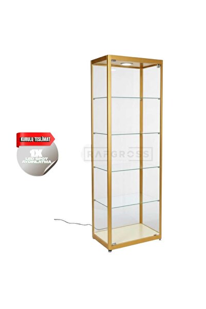 RAFAX Kurulu Teslimat,Camlı Dolap, Camlı Vitrin, Koleksiyon Dolabı,40x60xh:180