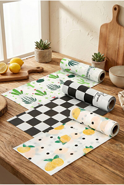 bizdeneve سجادة للطاولة والأنشطة مقاومة للسوائل للاستعمال مرة واحدة، 3 لفات (...