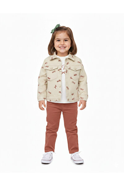 VOY KİDS Set de sărbătoare din 3 piese pentru fetițe, cu jachetă și pantaloni...