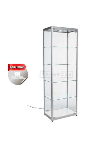 RAFAX Kurulu Teslimat,Camlı Dolap, Camlı Vitrin, Koleksiyon Dolabı,40x60xh:180