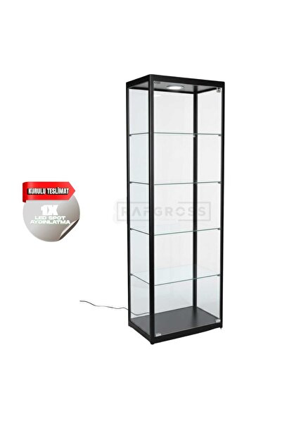 RAFAX Kurulu Teslimat, 30x50xH175,camlı Dolap, Camlı Vitrin, Koleksiyon Dolab...