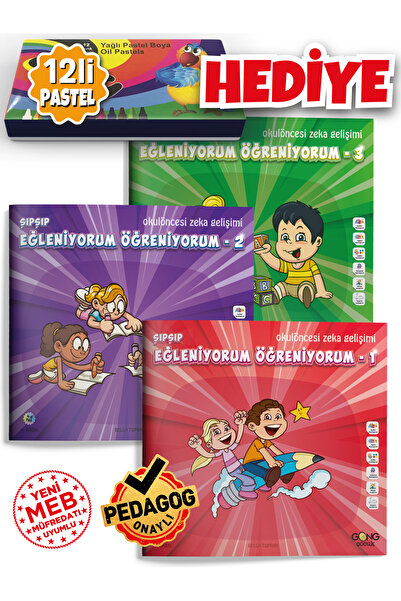 Gong Okul Öncesi Eğitici Etkinlikli Eğleniyorum Öğreniyorum Çocuk Kitap Seti ...