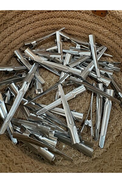 ADAA GIFT Pens 15 Adet Alüminyum Saç Pensi Kuaför Fön Pensi