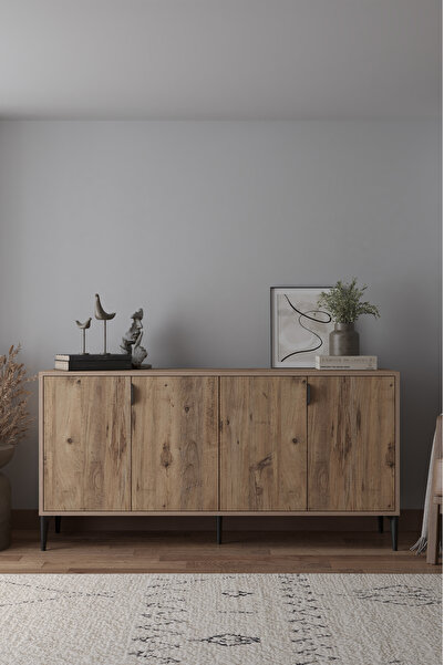 Arden 4-Lid Console 160x80x44 cm Atlas Pine – Modern Design