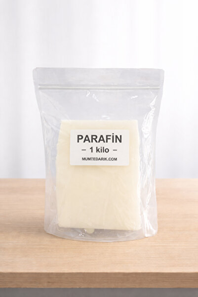 MUMTEDARİK Parafin 1 Kg Kalıp Mum ve Kap İçi Muma Özel Hobi Mum Yapımı