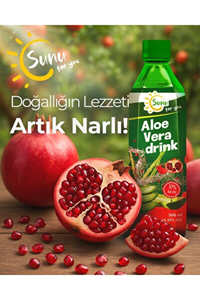 Sunu Nar Aromalı Aloe Vera Parçacıklı İçecek
