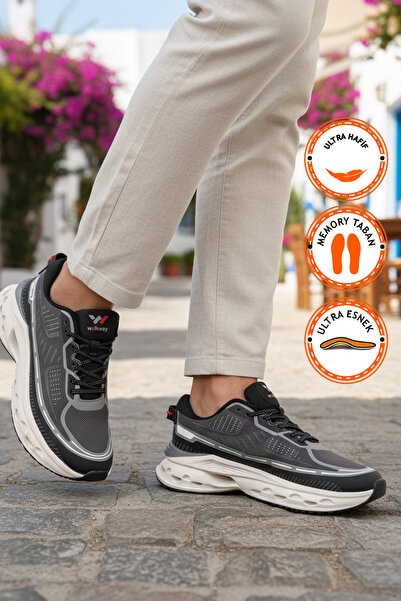 WALKWAY Чоловічі кросівки з піни з ефектом пам'яті, копчена сітка, Novi M