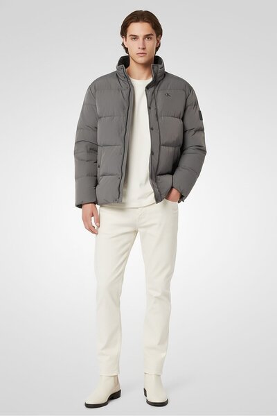 Calvin Klein Jeans Men Quilted Puffer Jackets, Grey