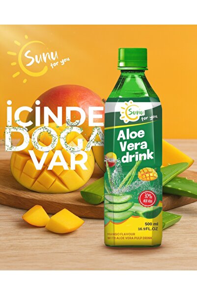 Sunu Mango Aromalı Aloe Vera Parçacıklı İçecek 500 ML