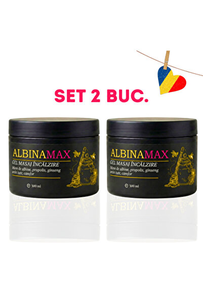 Ortofino Set 2 Bucati Gel Terapeutic Albina MAX– efect încălzitor, pentru dis...