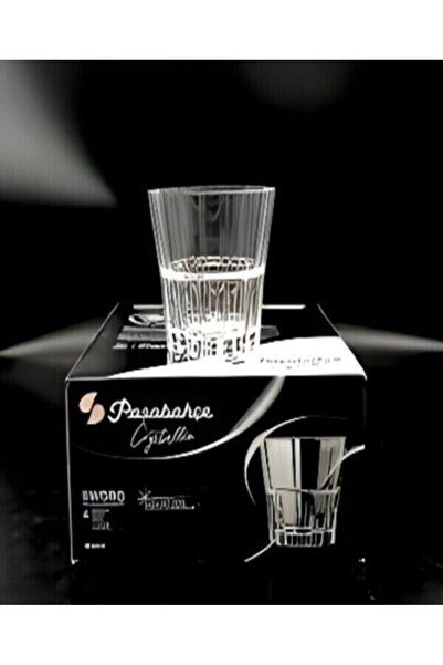 Paşabahçe Crystallin Sword 4-Piece Crystal Whiskey Glass Set 200 Cc -(68494) ...