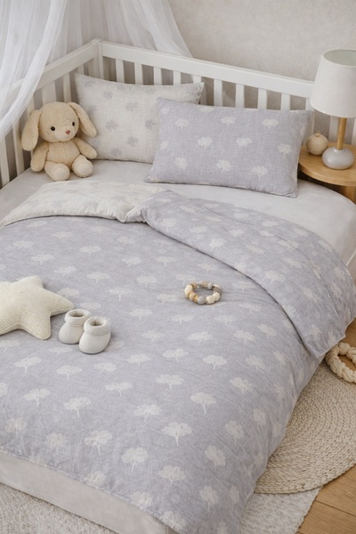 NazeninHome Muslin Baby |   Jacquard Muslin Baby Duvet Cover Set 100% Cotton ...