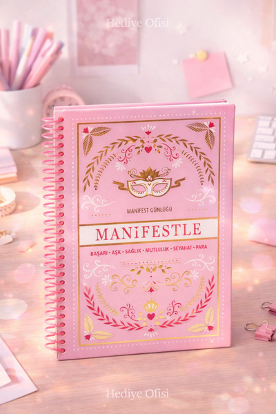 hediyeofisi Офіс подарунків Щоденник викликів маніфесту – Афірмація, маніфест...