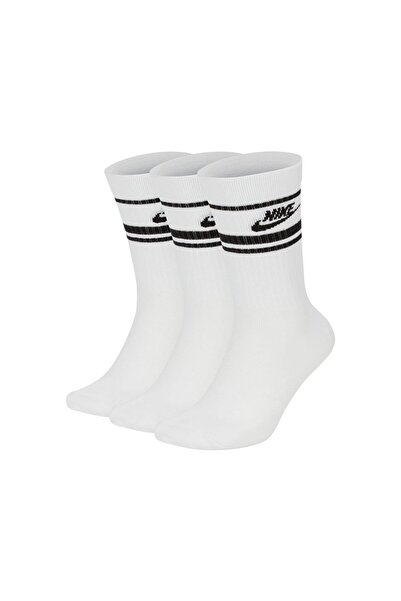 Nike U NK Crew Αθλητικές Βασικές Ριγέ Κάλτσες