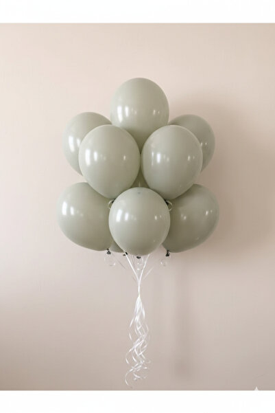 Deniz Party Store بالون لاتكس بلون حجري عتيق 10 قطع 12 بوصة