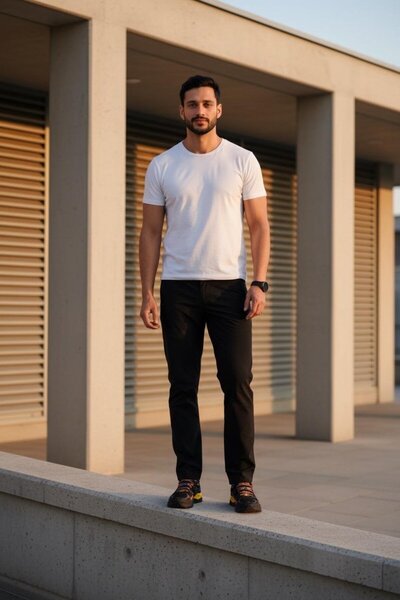 Vatan Tekstil Men's Breathable Summer Stretch Fabric Outdoor Pants Regular Fit