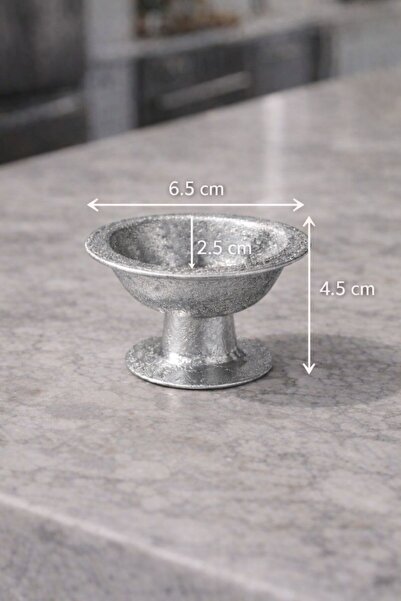 Otm 6 Adet Şekerlik Lokumluk Geniş Gümüş Simli Kaplama Makaronluk Kahve Yanı ...