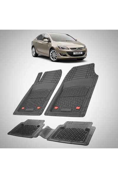 TEAMCAR Covorașe auto compatibile cu Opel Astra J Sedan 2009-2015 |   Negru