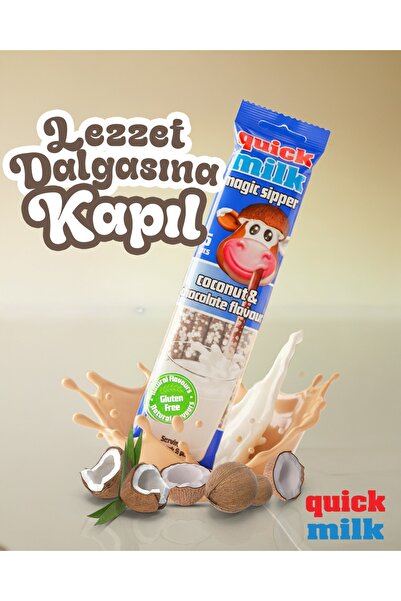 QUİCK MİLK HİNDİSTAN CEVİZLİ SİHİRLİ PİPET 5'Lİ
