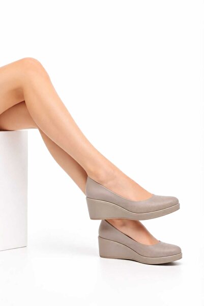 Zenthra Luna Kadın Dolgu Topuklu Babet – Konforlu Platform Günlük & Ofis Ayak...