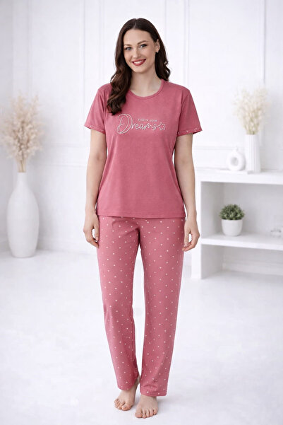 Pemilo Set de pijamale din lycra și bambus cu mâneci scurte pentru femei, 200...