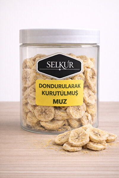 SELKUR Dondurularak Kurutulmuş Muz 50GR(KAVANOZDA)