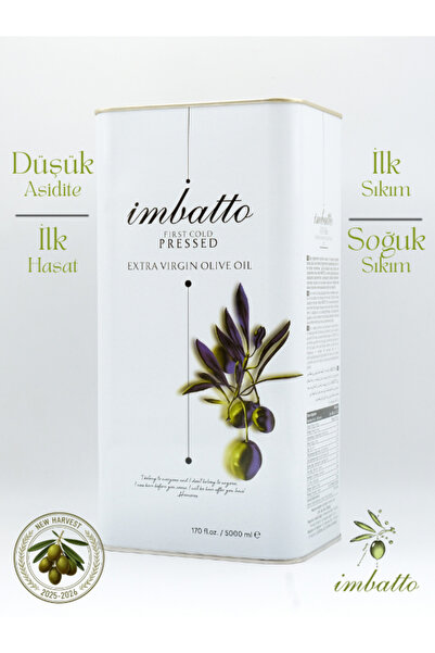 İmbatto olive oil OLİVE OİL EXTRA VİRGİN OLİVE OİL 5 LİTRE