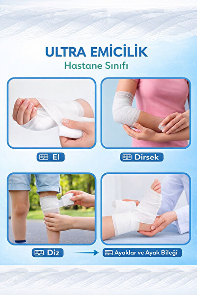 D'S Damla Sağlik Hidrofil Sargı Bezi 10cm X 150cm -50 Adet