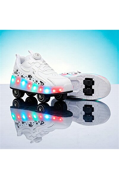 sepona Children's Orthopedic Lighted Roller Skates Wheeled Rocky Sports Skate...
