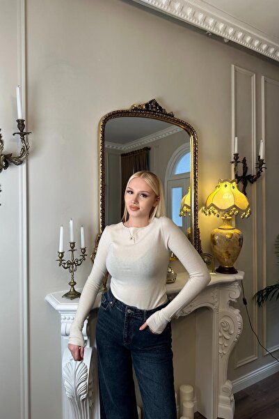 lizge giyim Boat Neck Cashmere Ultra Light Knitwear Sweater