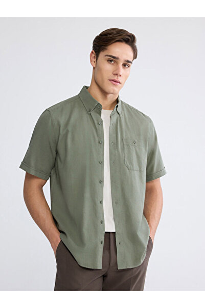 LC Waikiki Rmz Gi̇yi̇m Farkiyla Standard Fit Po Poplin Rkek Shirt