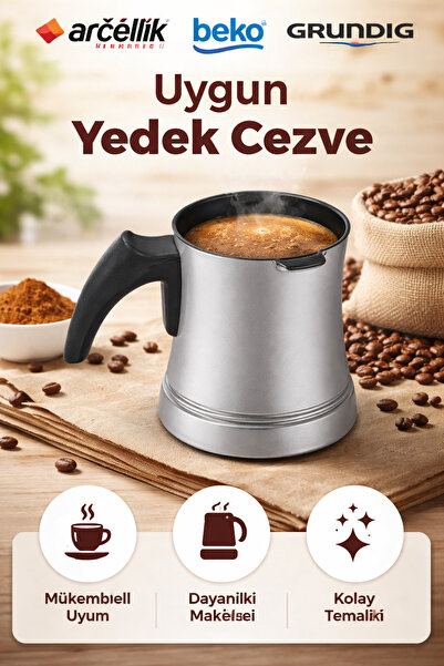 Arçelik Grounds Coffee Machine Coffee Pot Gray