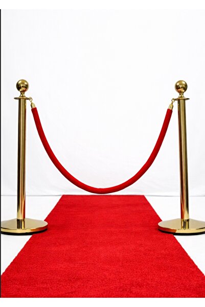 HCA LİMİTED Gold / Sarı 2 duba 1 halat Set Protokol Bariyeri