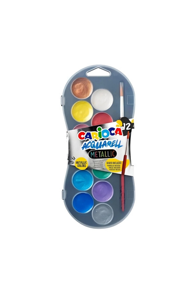 PAZAR DÜNYASI نيسي وورلد ألوان مائية 30 ملم 12 عبوة معدنية