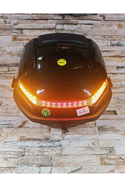 BGC Motosiklet Arka Çantası Işıklı Siyah 33 LT