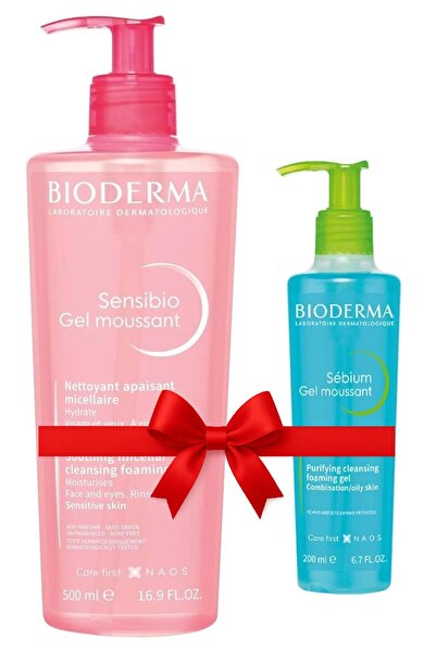 Bioderma جل منظف للبشرة الحساسة - جل رغوي سينسيبيو 500 مل قطعتين.