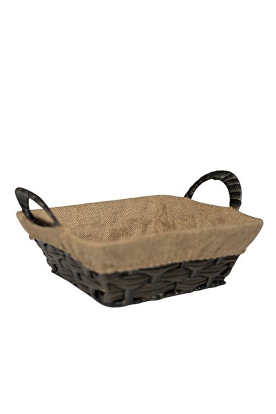BACK SINE Wicker Basket Decorative Organizer with Handles Made of Jute Fabric...