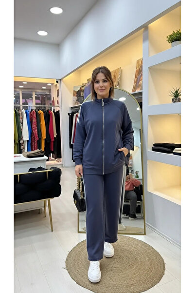 Nuss 1092 Striped Patterned Trouser Suit - Laci̇