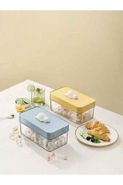 M'art Home Pinmoo Funny Bear Tek katlı Buzluk- Mavi