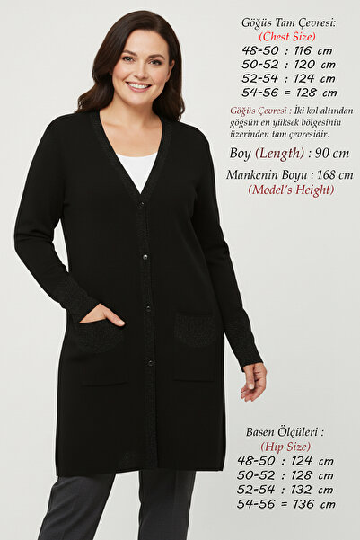 Laden سترة نسائية كبيرة الحجم لامعة وطويلة وعالية الجودة ومتوسطة السماكة ومتخ...