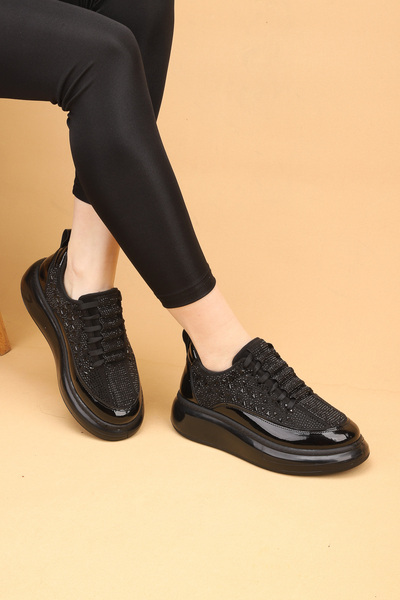 Nilsa Shoes Γυναικεία ορθοπεδικά παπούτσια για περπάτημα με πέτρινο σχέδιο