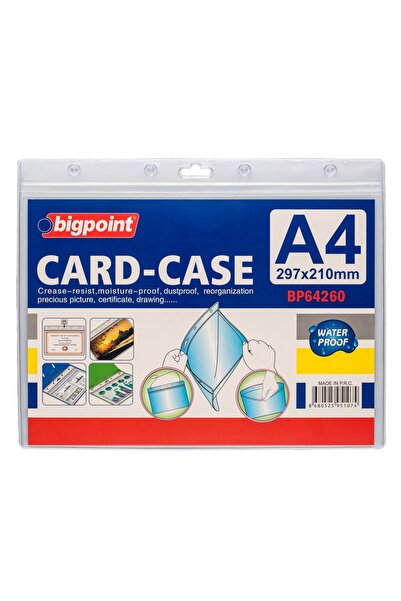 Bigpoint حقيبة بطاقات بقفل أفقي مقاس A4 (297×210 ملم) × 10 قطع